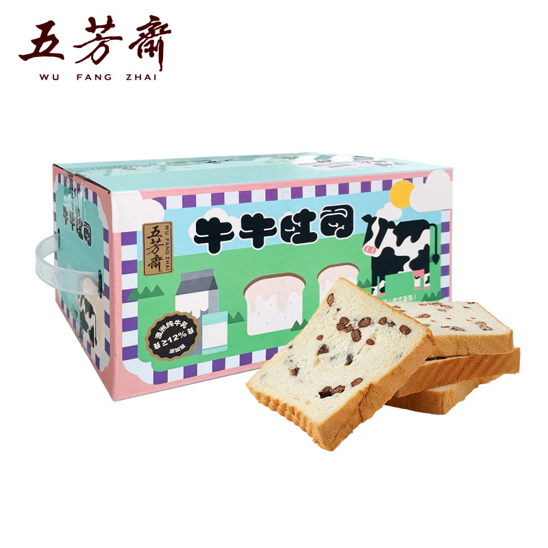【五芳斋】牛奶红豆夹心吐司540g