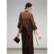 COCOBELLA ເສື້ອຢືດ chiffon ruffled ໄຫມ