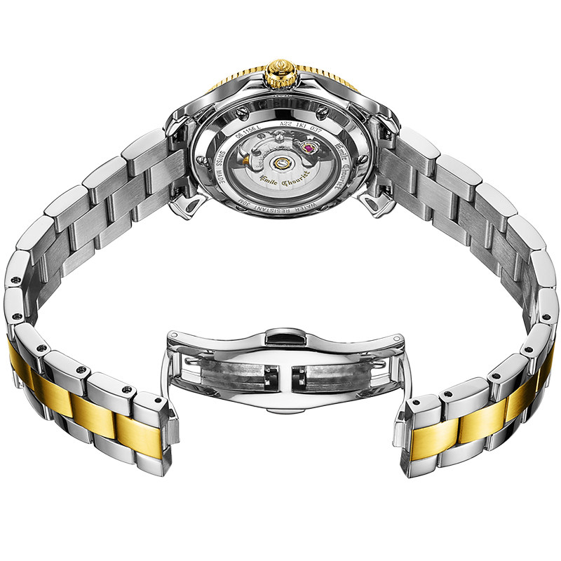 瑞士进口腕表艾米龙官方正品时光之翼系列镶钻自动机械手表情侣表 瑞士进口腕表艾米龙官方正品时光之翼系列镶钻自动机械手表情侣表