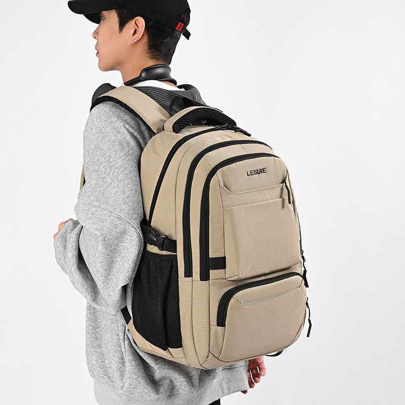 新款学生跨境旅行背包立体电脑包拼接大容量宽肩带青少年双肩书包,淘宝优惠券,粉丝福利购,淘宝优惠卷