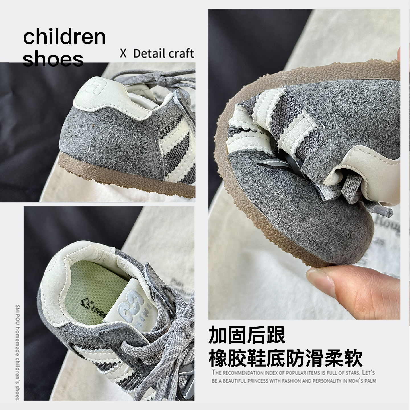 芭蕾风儿童鞋子女童运动鞋2025新款秋季网面透气软底宝宝德训鞋潮 - 图2