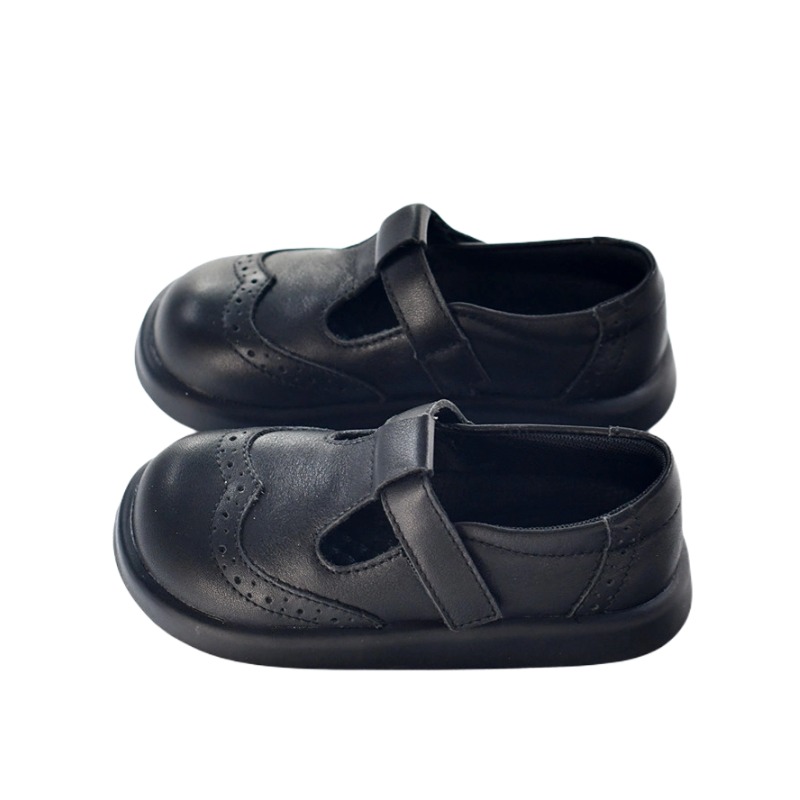 贝然真皮国风儿童黑色皮鞋女童公主鞋2025新款秋学院风校园演出鞋 - 图3