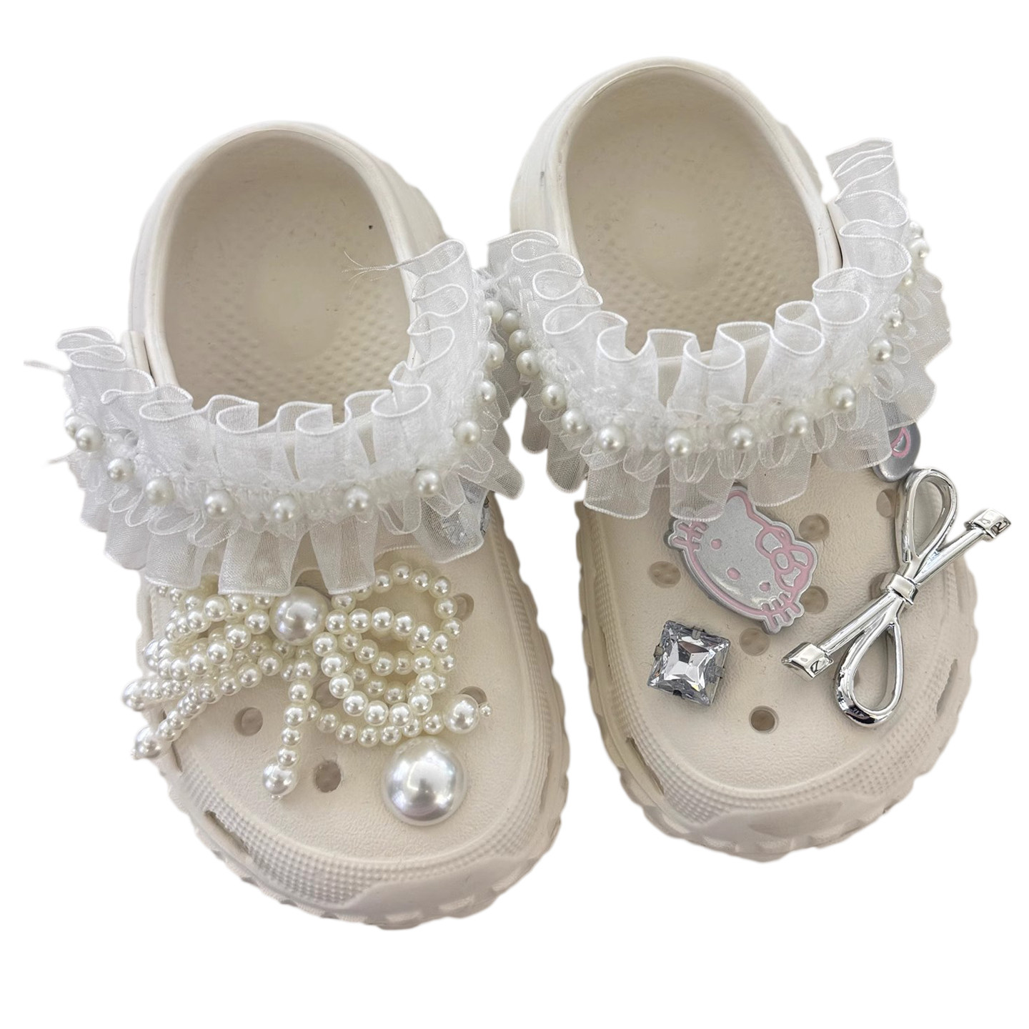 YG 蕾丝公主高颜值儿童洞洞鞋女孩沙滩防滑防臭夏外穿宝宝拖鞋EVA,淘宝优惠券,粉丝福利购,淘宝优惠卷