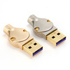 Gold-plated USB3.0 high-speed mobile phone data cable fever head