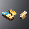 Gold-plated USB3.0 high-speed mobile phone data cable fever head