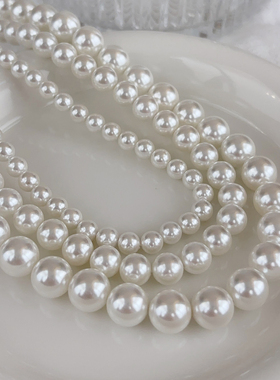 倪妮同款925银澳白珍珠项链女