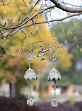 铁艺复古做旧风铃挂件