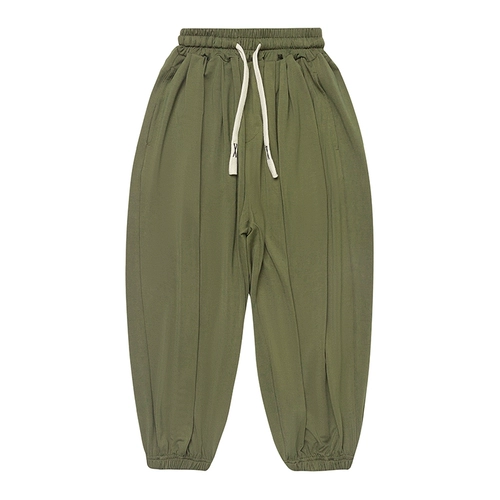 Летняя одежда, средство от комаров, тонкие шелковые спортивные детские штаны, подходит для подростков