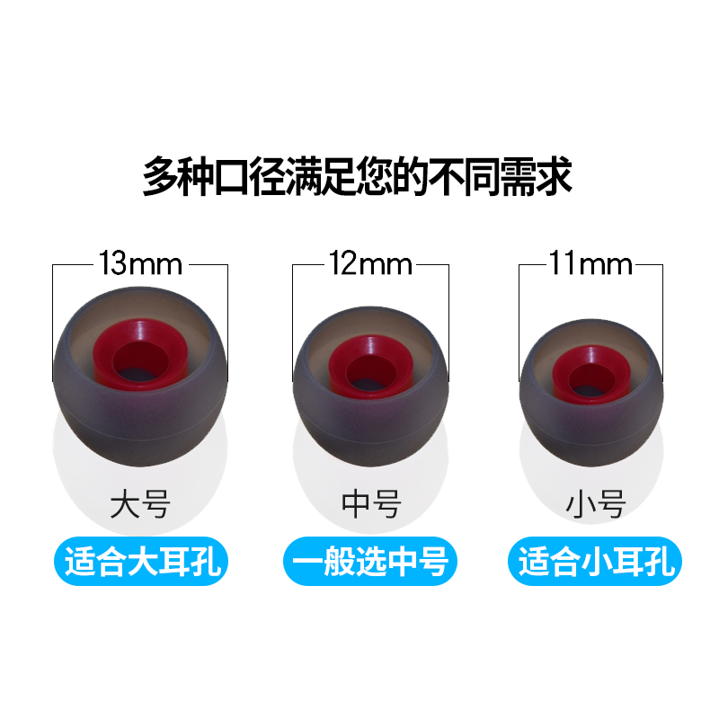 姿雅娜 适用入耳式耳帽通用耳机三星小米索尼防滑硅胶套喇叭耳塞森海塞尔AKG防尘塞oppo防丢耳堵塞子蓝牙冒堵 - 图1