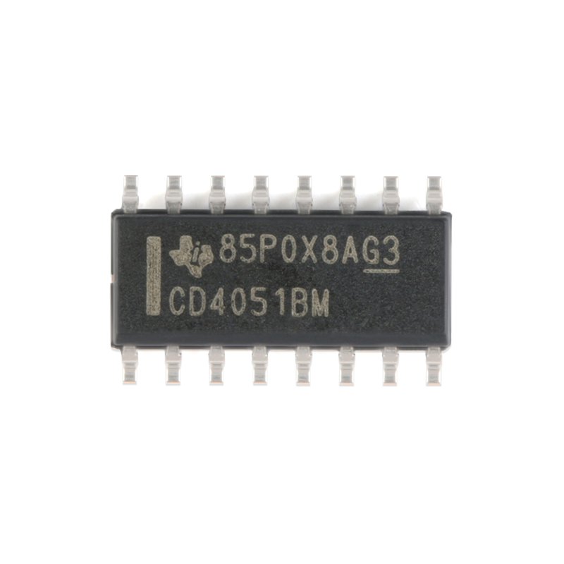 原装正品 CD4051BM96  SOIC-16 CMOS单路8通道模拟多路复用器芯片 - 图1