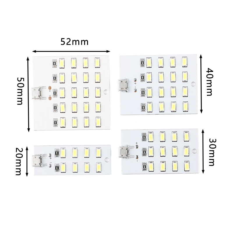 8/12/16/20灯珠LED照明灯板模块地摊灯应急灯小夜灯USB移动灯-图3