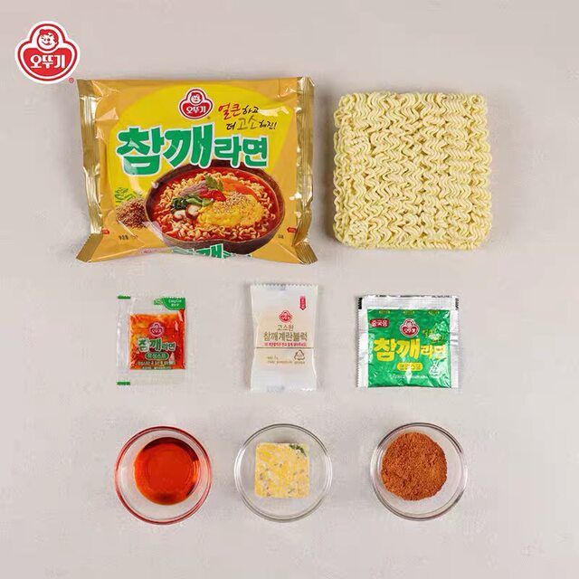 Temporary special price tumbler Korean imported sesame ramen 115g fried instant noodles convenient quick snack for lazy people