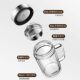 Supor double-layer glass tea water separation tea cup