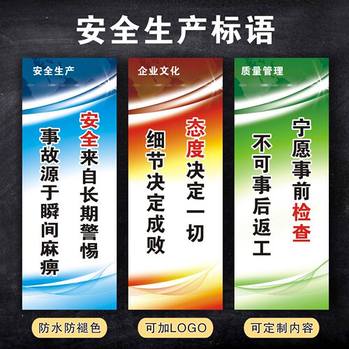工厂车间安全生产标语励志提示牌企业文化质量品质管理仓储仓库环境保护规章制度牌标识牌标示牌5S7S墙贴 - 图0