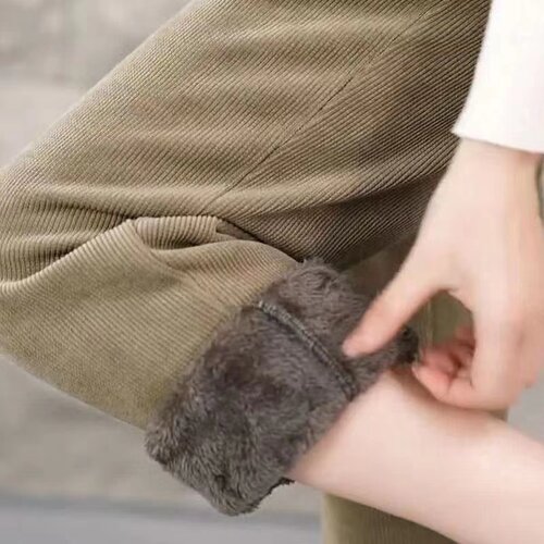 【买1送1】加绒加厚休闲裤女秋冬款束脚宽松运动哈伦裤保暖卫裤潮 - 图3