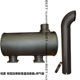 XCMG Xiamen Liugong 30 Loader Muffler