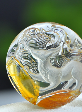 鲍氏黄礁花红礁花九尾狐吊坠