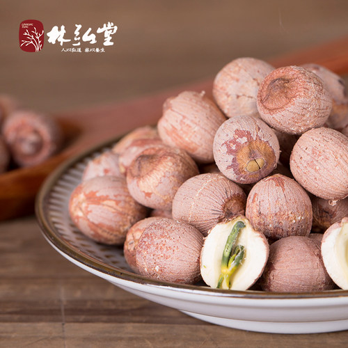 林弘堂 特级带芯红莲子500g*2袋装 粉糯新莲干货有芯湘莲湘潭特产 - 图3