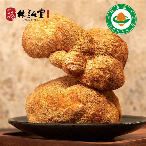 有机猴头菇干货500g 东北长白山猴头菇粉正品野外生煲汤猴头茹 - 图1
