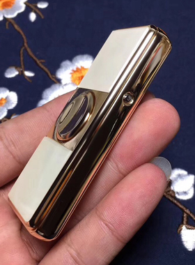 钛合金和田玉火机白玉指尖陀螺