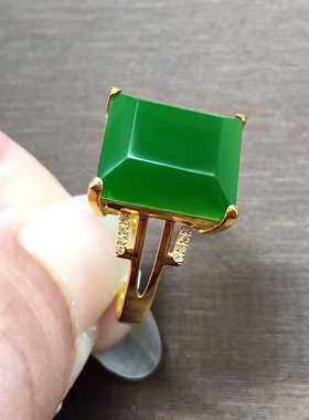 男女款戒指带证书天然和田玉