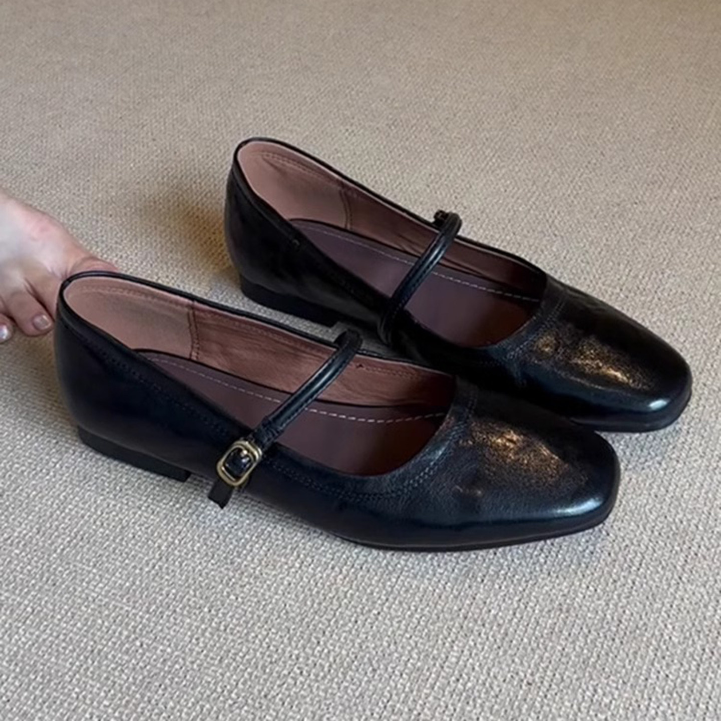 羊皮版~法式真皮复古玛丽珍鞋女浅口气质仙女风通勤不累脚小皮鞋,淘宝优惠券,粉丝福利购,淘宝优惠卷