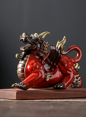 晨翔貔貅摆件招财陶瓷入户