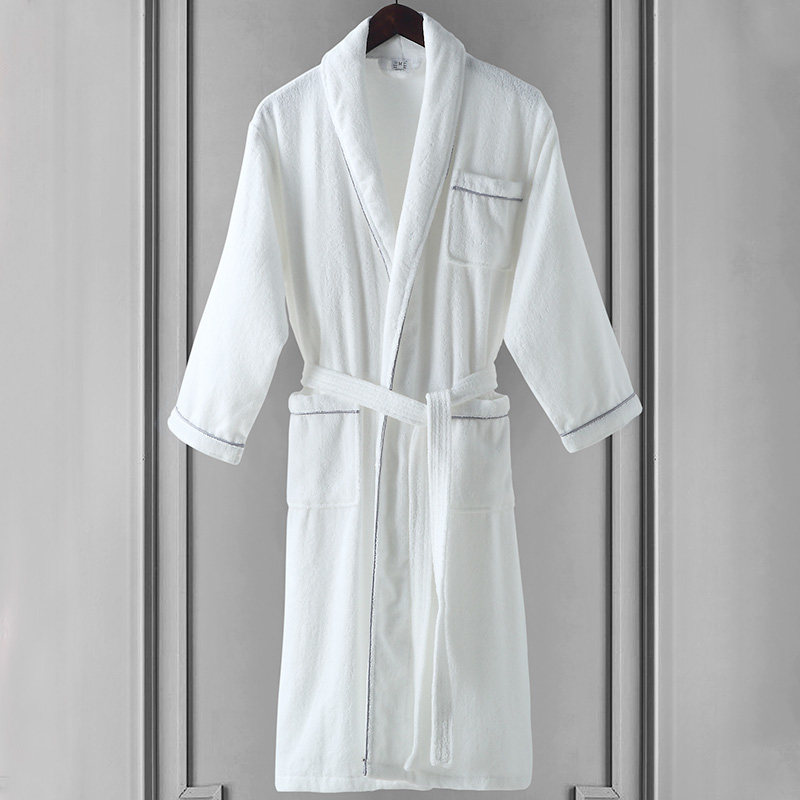 五星级酒店男女春秋纯棉长款浴袍 mysteryveil睡袍/浴袍