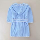 Детский банный халат для мальчиков и девочек, хлопковое быстросохнущее мягкое полотенце для плавания с капюшоном, хорошо впитывает воду