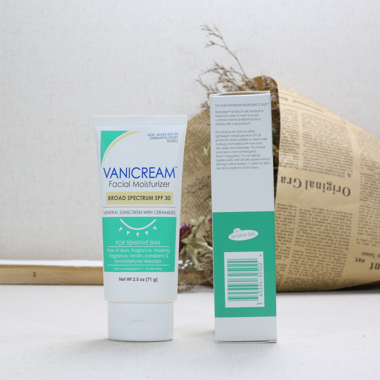 美版Vanicream薇霓肌本神经酰胺敏感肌肤痘肌保湿滋润日霜SPF30 - 图1