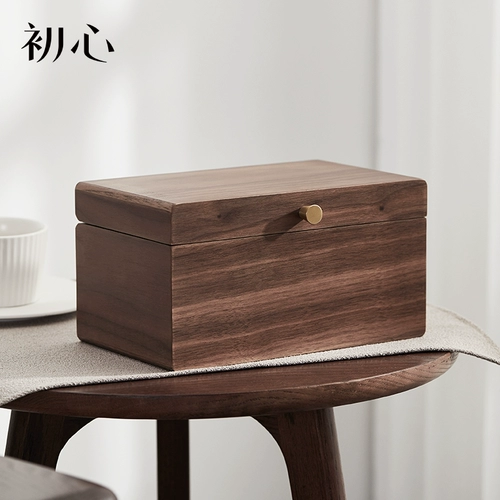 初心 Деревянная игольчатая коробка для домашней домохозяйки практическая семейная многофункциональная игольчатая линейная коробка для швейного крючка