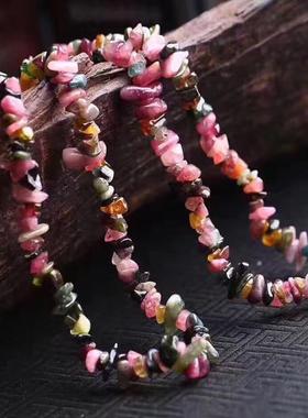 天然碧玺水晶饰品多圈手串