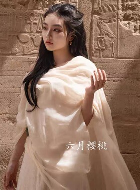 黑色头巾沙漠穿搭旅游拍照薄款棉麻超大丝巾复古披肩围巾纱巾