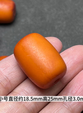 二代橘皮老蜜蜡大桶珠隔珠