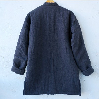 复古粗布棉麻棉衣男中长款男士唐装冬季外套盘扣中式棉袄对襟大码,淘宝优惠券,粉丝福利购,淘宝优惠卷