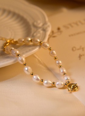 手链中古款淡水珍珠手链新中式级感串珠春夏气质手镯女