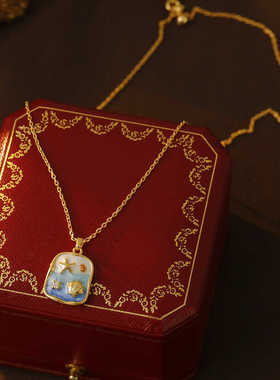 温柔蓝色梦幻海洋高级感甜美配饰