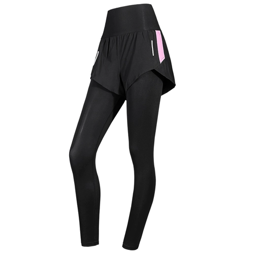 的确奇 Быстросохнущий спортивный комплект, летние штаны, одежда для йоги, комбинезон, высокая талия, для бега, по фигуре