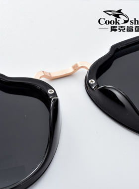 鲨鱼新款女士偏光驾驶潮人眼镜