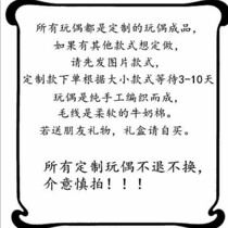 Crochet Knitting Woolen Cartoon Character Custom Doll Handmade Class Graduation Work Swing Memorabilia Creations