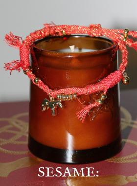 本命马年手工编织小马吊坠手绳女