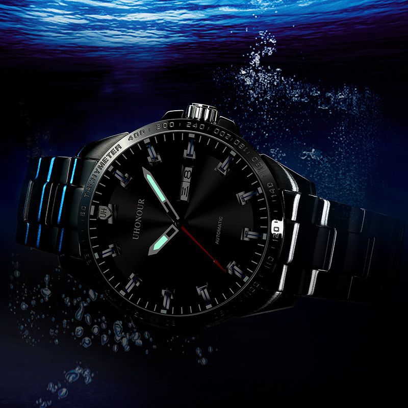 瑞士宇赫男士防水机械表男全薄机芯 宝梭易思捷国产腕表