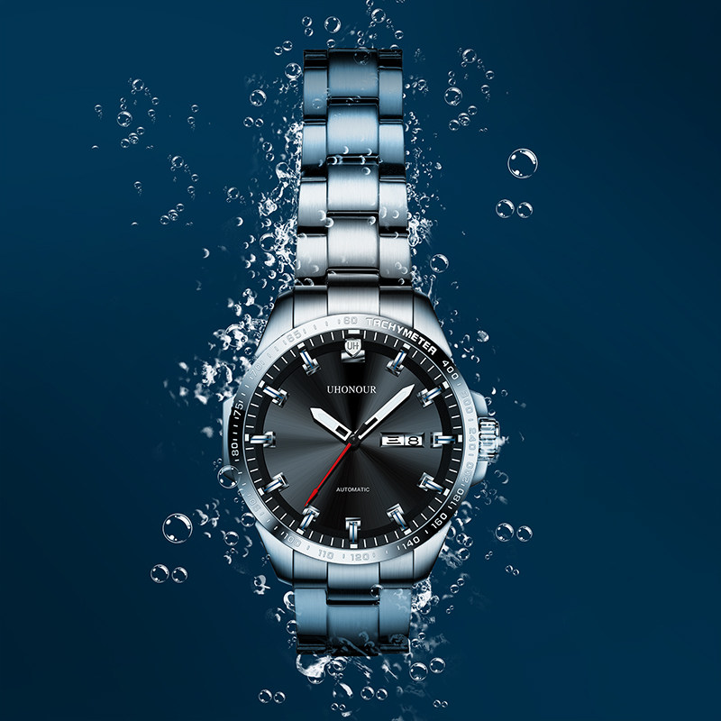 瑞士宇赫男士防水机械表男全薄机芯 宝梭易思捷国产腕表