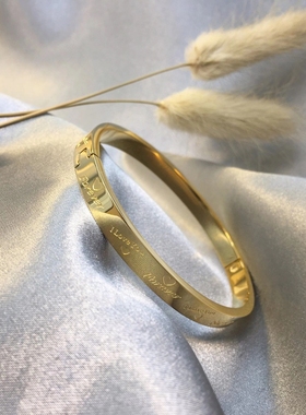 love玫瑰金百搭配饰情侣手环