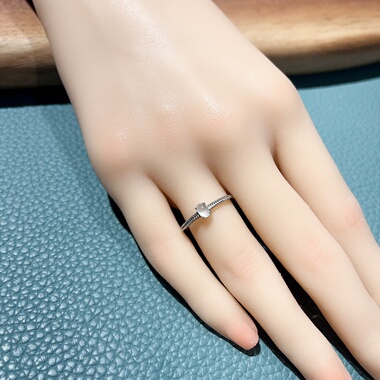 天然翡翠戒指女款925银