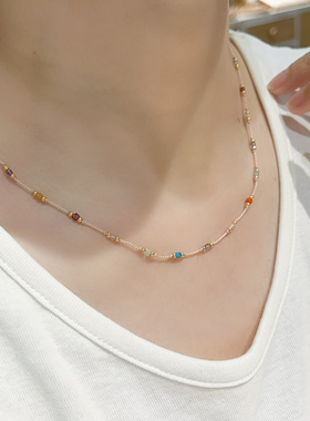 天然多巴胺多宝项链女款