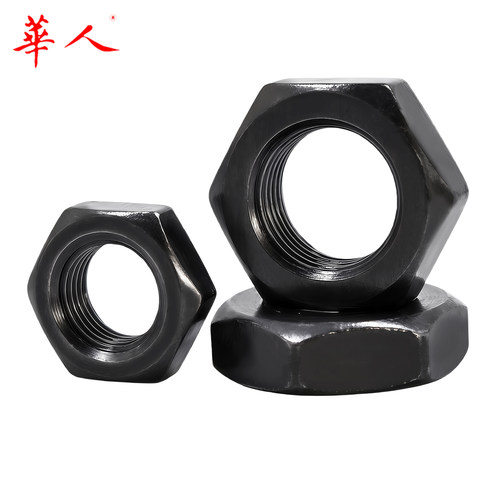 8级六角薄螺母GB6172 6173细牙扁螺帽高强度M8-10-12-14-16-20-24 - 图2