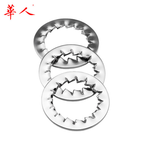 304不锈钢锁紧垫圈外齿内齿外锯齿内锯齿防滑止动防松垫片M3M4-20 - 图2