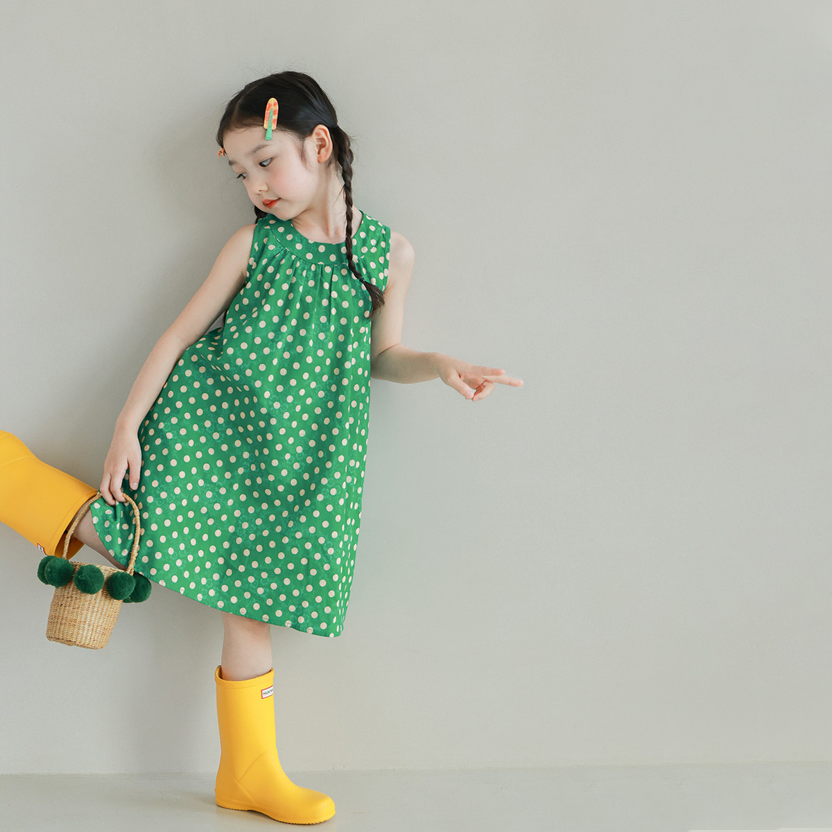 大耳象女童波点挂脖裙 波点休闲裤夏季新款女孩夏装,淘宝优惠券,粉丝福利购,淘宝优惠卷