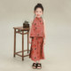 ເດັກຍິງຫູໃຫຍ່ຊ້າງຊຸດຈີນ Cheongsam 2026 Summer New Baoer ແບບແຫ່ງຊາດພິມ Halter Skirt ບາງຊຸດ